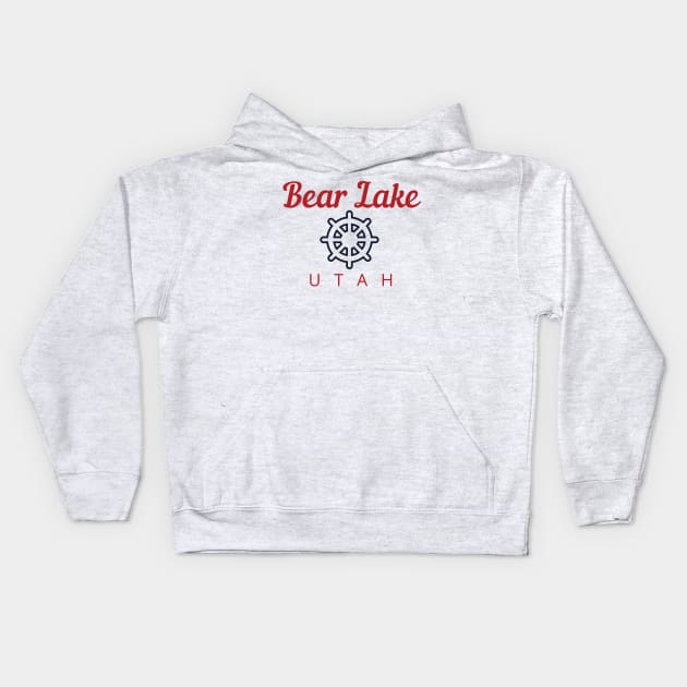 Bear Lake Utah Kids Hoodie by MalibuSun